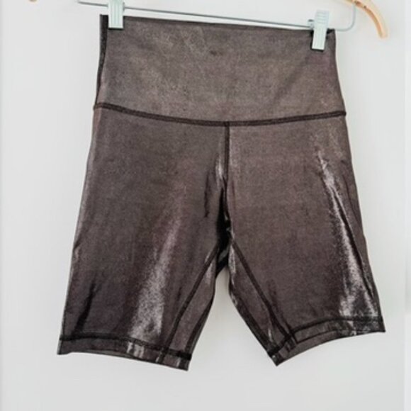 Lululemon Align High Rise Shine Shorts Espresso Sparkle, 6 - Picture 8 of 9